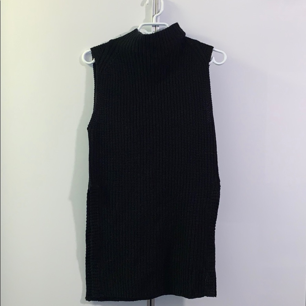 Black turtle neck sweater
